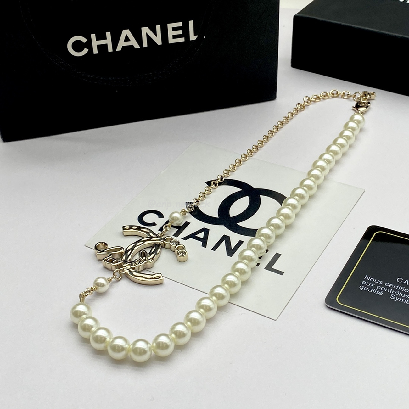 Chanel Cc Pearl Necklace (6) - www.newkick.vip